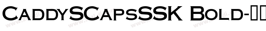 CaddySCapsSSK Bold字体转换